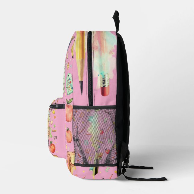 Imprimé Sac à dos pour enfants School Essentials Explosion (Droite)