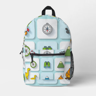 Imprimé Sac à dos pour garçons avec Icônes Mini Explorer