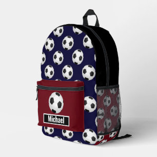 Imprimé Sac à dos pour garçons de football aux couleurs du