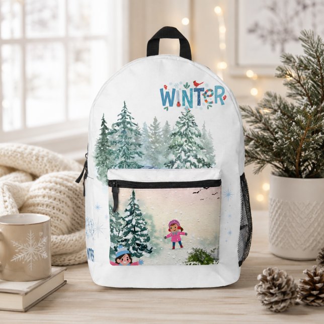 Imprimé Sac à dos pour journée de neige en hiver (Créateur téléchargé)