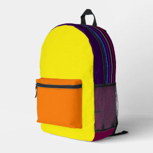 Imprimé Sac à dos rétro multi-couleurs