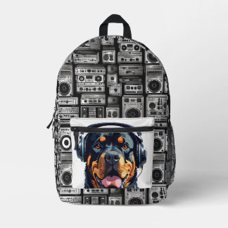 Imprimé Sac à dos Rottie Rocker deux