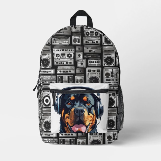 Imprimé Sac à dos Rottie Rocker deux (Recto)