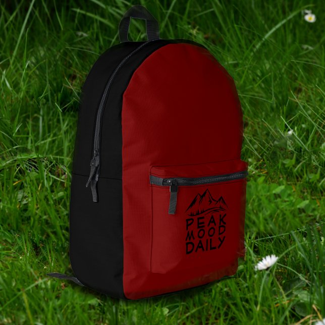 Imprimé Sac à dos rouge de randonnée sur sentier léger (Créateur téléchargé)