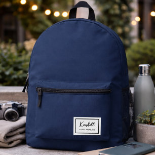 Imprimé Sac à dos Sac scolaire personnalisé avec nom de
