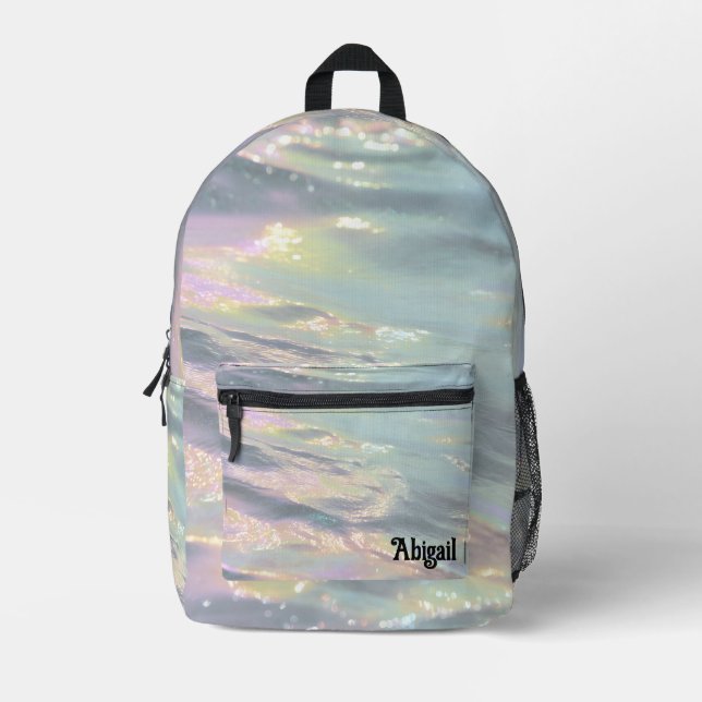 Imprimé Sac à dos scolaire holographique iridescent Opal t (Recto)