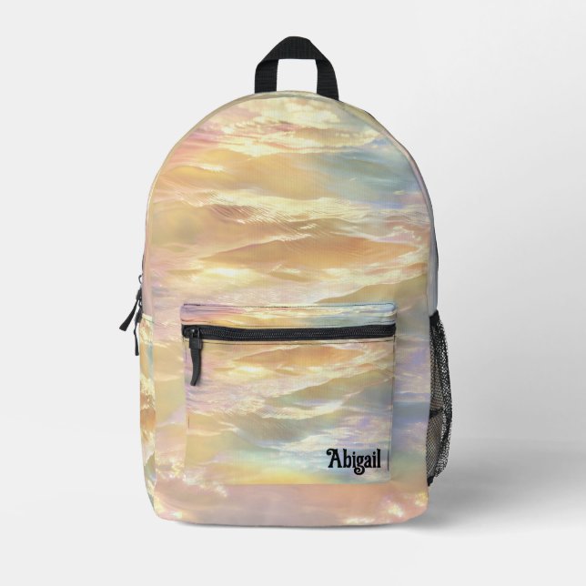 Imprimé Sac à dos scolaire holographique iridescent Opal t (Recto)