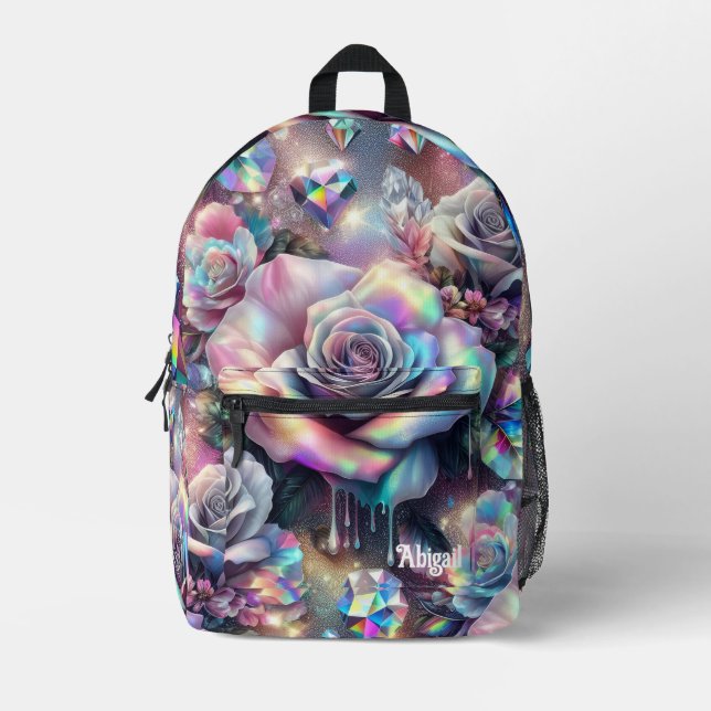 Imprimé Sac à dos scolaire Opal Iridescent Rose (Recto)