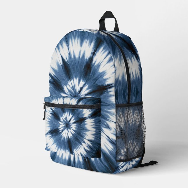 Imprimé Sac à dos Shibori Tie Dye (Coin arrière droit)