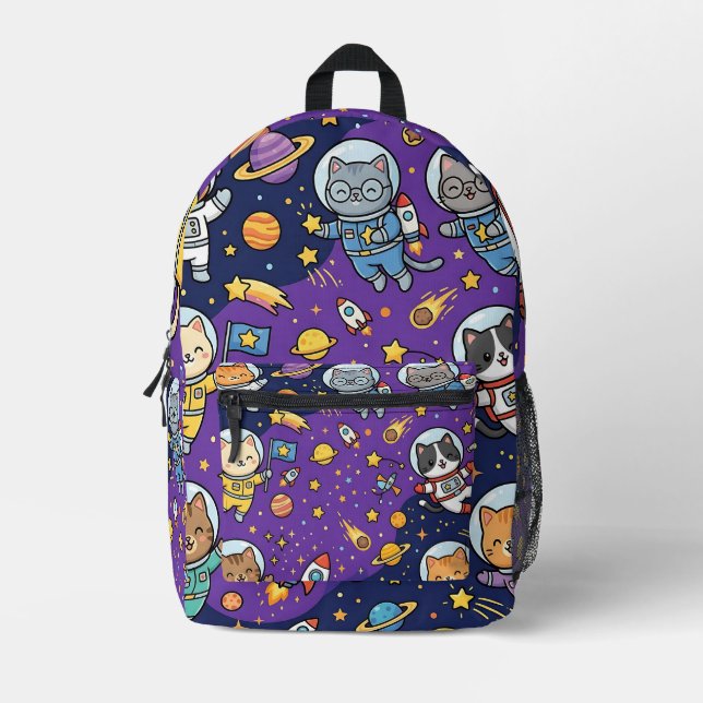 Imprimé Sac à dos Space Cat Astronaut (Recto)