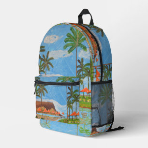 Imprimé Sac à dos Tropical Scene