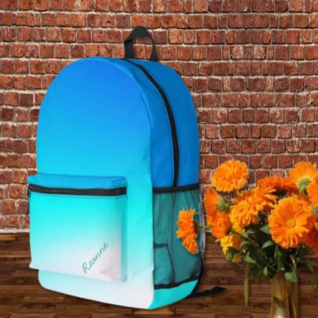 Imprimé Sac à dos Turquoise Ombre (Créateur téléchargé)