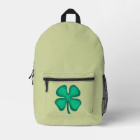 Sac à dos vert clair Trèfle irlandais Lucky 4 Leaf