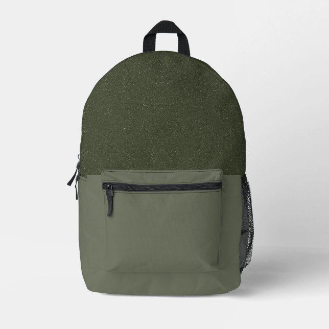 Imprimé Sac à dos Verte en mousse - Personnalisable (Recto)