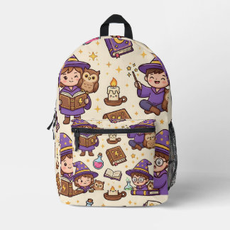 Imprimé Sac à dos Wizard Owl – Motif Fantastique Mignon