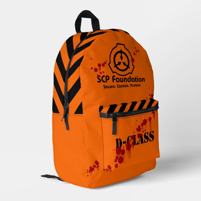 Imprimé Sécurisé SCP. Contient. Protéger D - sac à dos de  (Coin arrière gauche)
