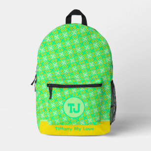 Imprimé Sporty Name sac à dos tendance pour enfants