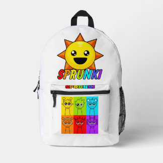 Imprimé Sprunki Retour à l'école sac à dos pour enfants