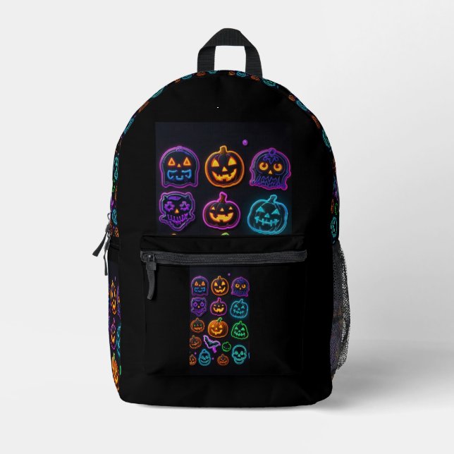 Imprimé Stickers Halloween sac à dos pour enfants - Retour (Recto)