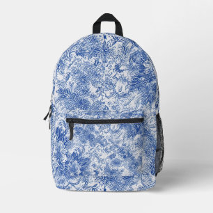 Imprimé Tapisserie florale Delft - sac à dos