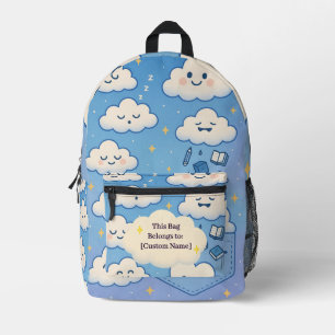 Imprimé Tête dans les nuages - Sac à dos de rêve personnal