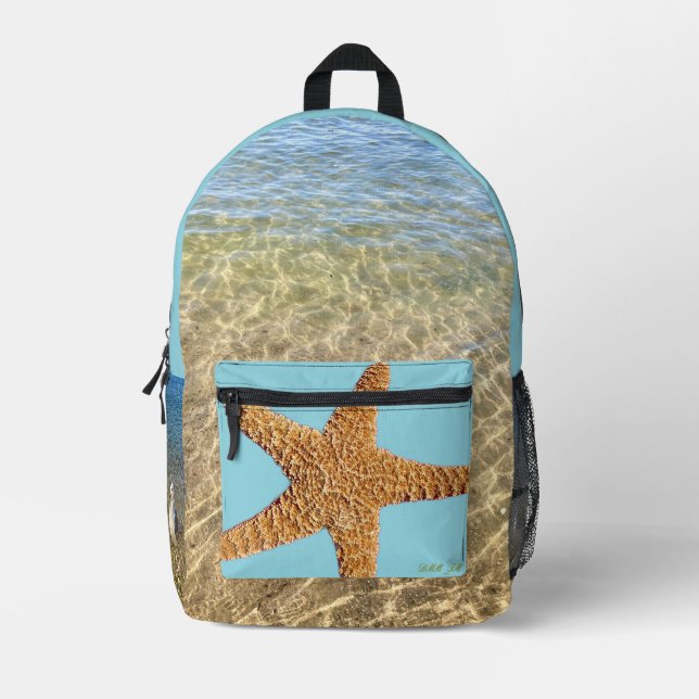 Imprimé Un sac à dos éclaboussant.  (Recto)
