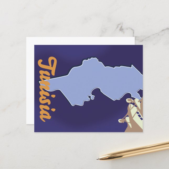 imprimé voyage vintage tunisien (Devant/Arrière en situation)