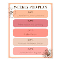 Imprimer à la demande Poster hebdomadaire des peti