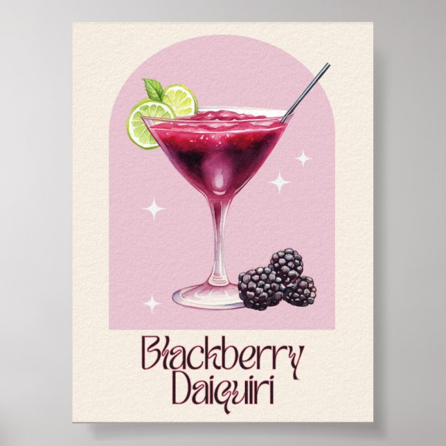 Imprimer Blackberry Daiquiri Art | Poster du décor (Devant)