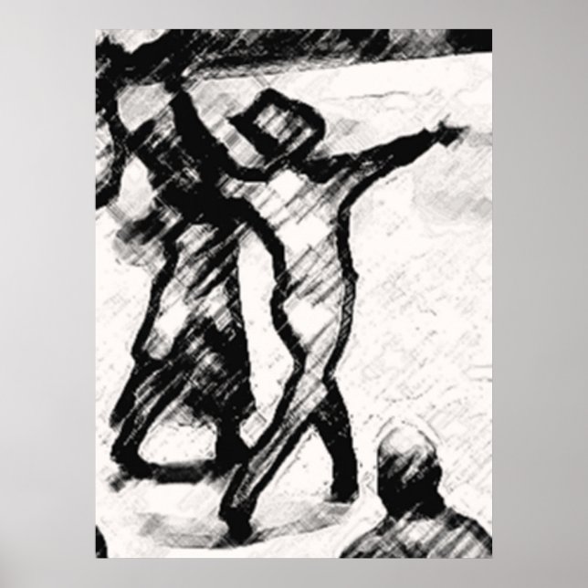 IMPRIMER DU POSTER DE DANSE **JUSQU'À 32" (Devant)
