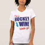 Imprimer Funny Hockey & Vin T-shirt<br><div class="desc">Customisez ce t-shirt avec votre nom et numéro ! Vous pouvez modifier le style des t-shirts en cliquant sur le bouton "Voir tous les styles", sur le panneau ci-dessus à droite de la page, et en choisissant parmi une large gamme de t-shirts pour adultes et enfants, ainsi que des sweat...</div>