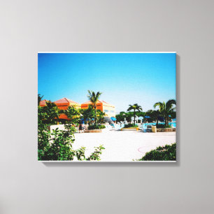 Imprimer la toile de la piscine tropicale