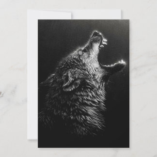 Imprimer l'amour loup | Vintage Wolf Happy