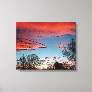 Imprimer le Canevas du coucher de soleil