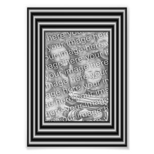 Imprimer Modèle photo du cadre frontalier noir et