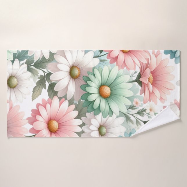 Imprimer Pastel Daisy (Serviette de bain)