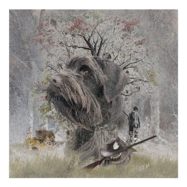 Imprimer photo Deutsch Drahthaar (Devant)