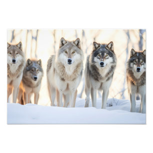 Imprimer photo Loups de Yellowstone