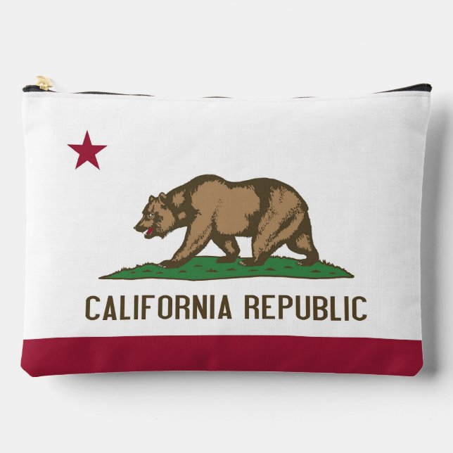 Imprimer Sac à coudre avec drapeau de Californie,  (Recto)
