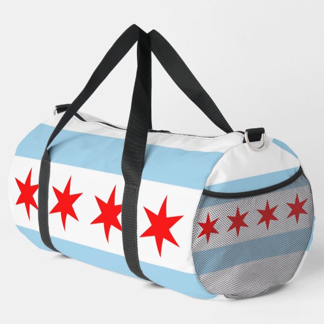 Imprimer Sac à coudre avec drapeau de Chicago, USA (Coin droit)