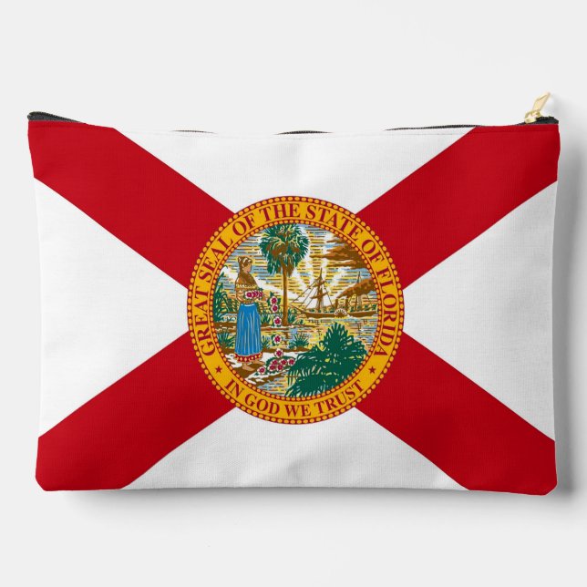 Imprimer Sac à coudre avec drapeau de Floride, USA (Verso)
