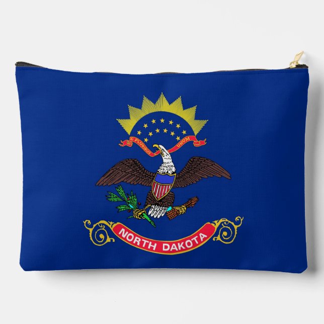Imprimer Sac à coudre avec drapeau du Dakota du No (Verso)
