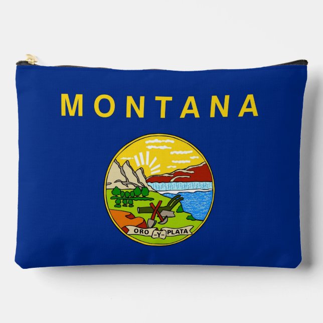 Imprimer Sac à coudre avec le drapeau du Montana,  (Recto)