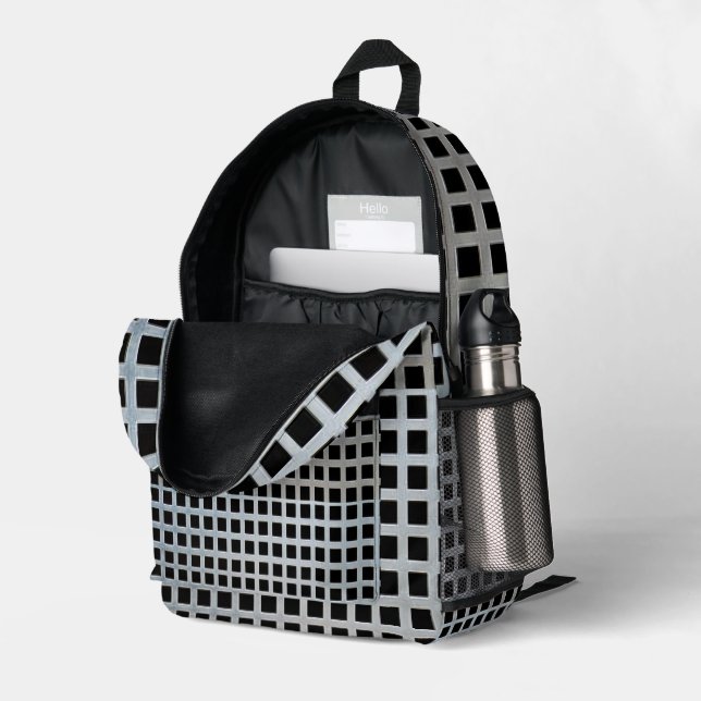 Imprimer Sac Coupe Coupe Bac Coupe Noir & Blanc Ba (Coin arrière droit (ouvert))