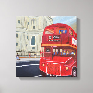 Imprimer toile de bus rouge de Londres