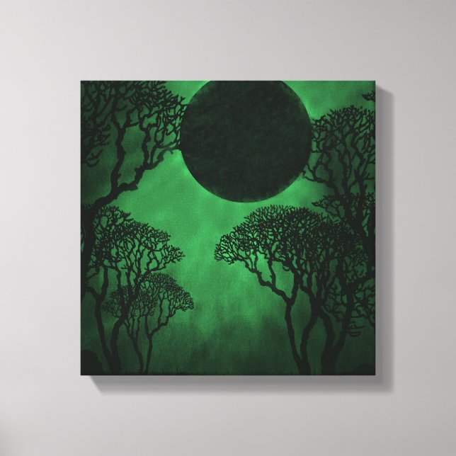 Imprimer toile Eclipse Forêt Noire (Recto)