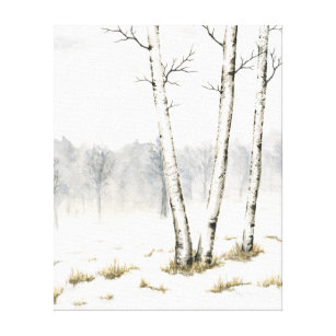 Imprimer toile paysage hiver