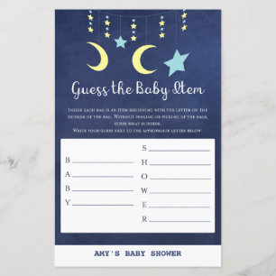 IMPRIMER Twinkle Twinkle Moon Stars Baby shower Je