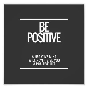 Imprimer une photo motivationnelle positive