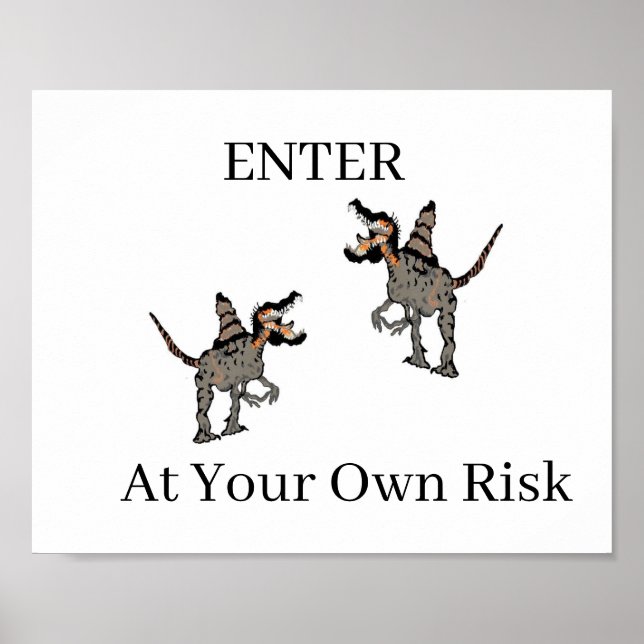 Imprimer, Valeur Poster Papier (Matte) Dinosaures  (Devant)